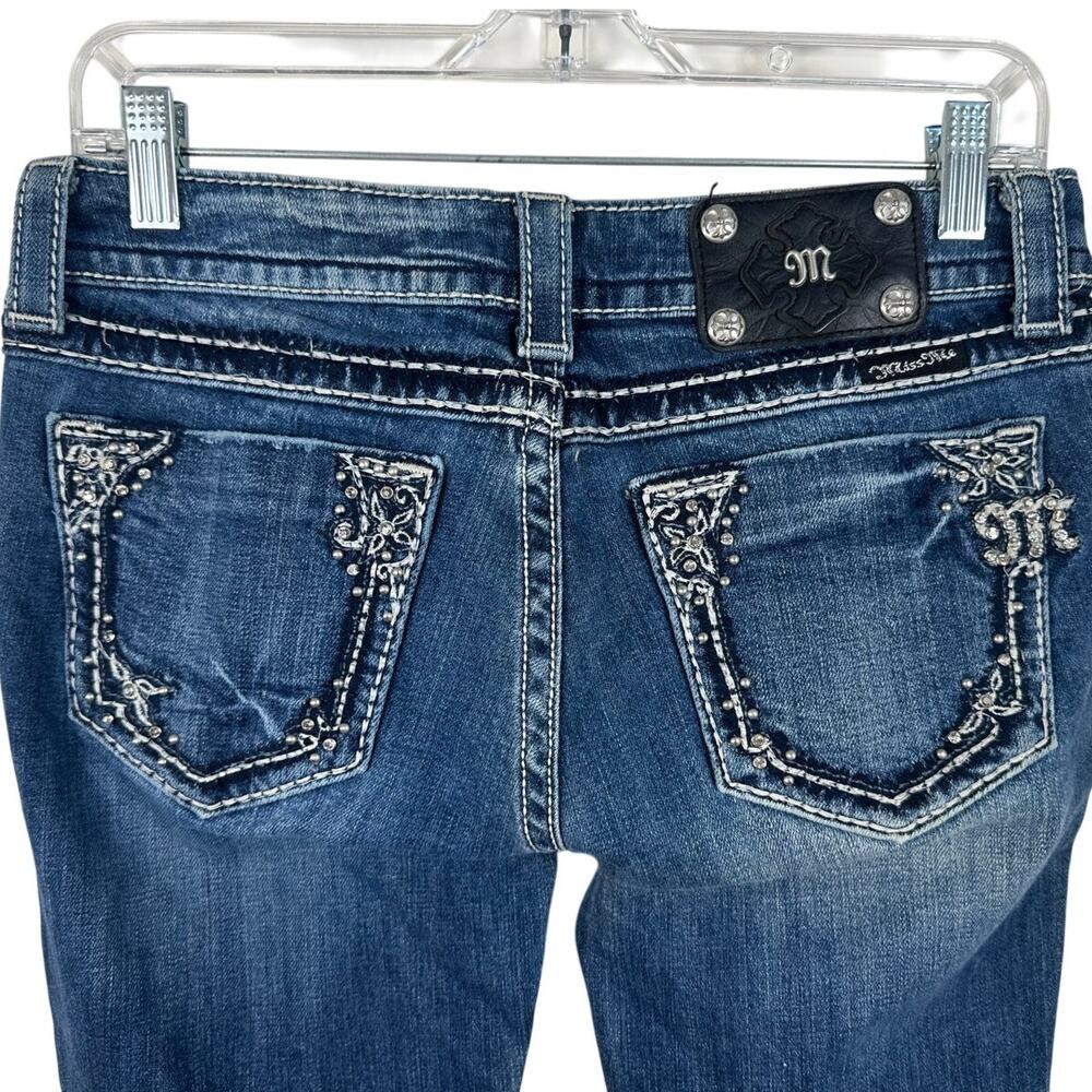 Miss Me Skinny Jean Embellished Pocket Size 29/8 Y2K Rock Low-rise